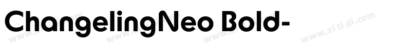 ChangelingNeo Bold字体转换